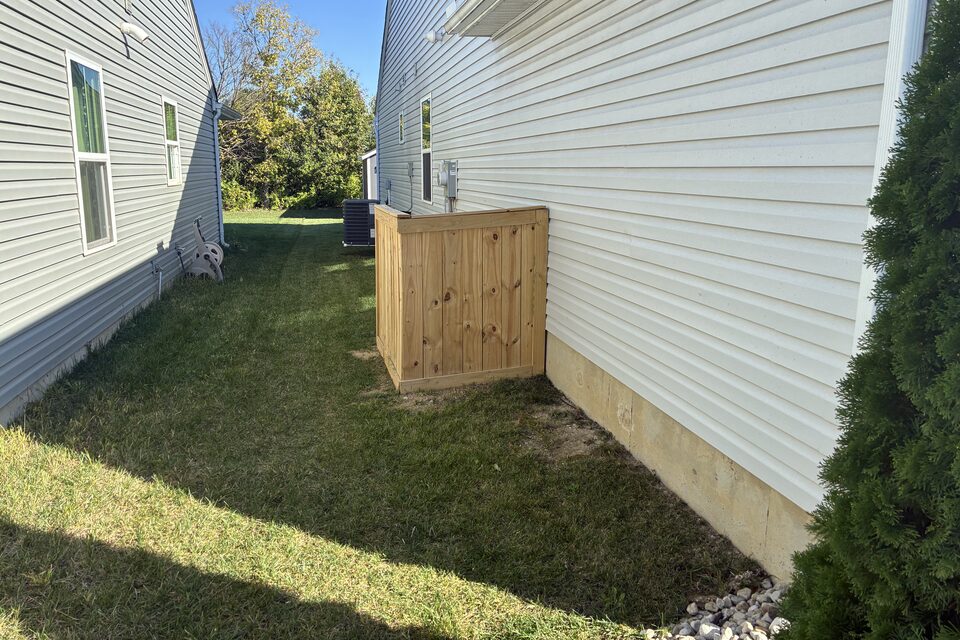 Privacy fence example